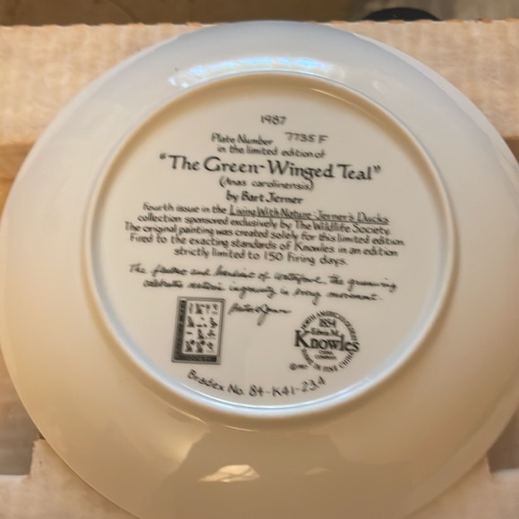 Green winged plate collection - Picture 3 of 4